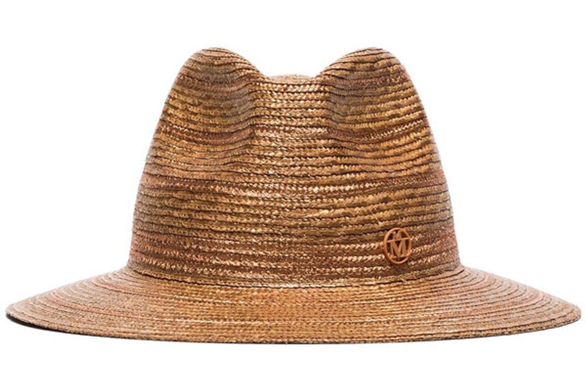 maison michel rico straw fedora hat