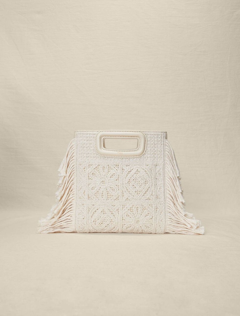 Maje Crochet Knit Bag