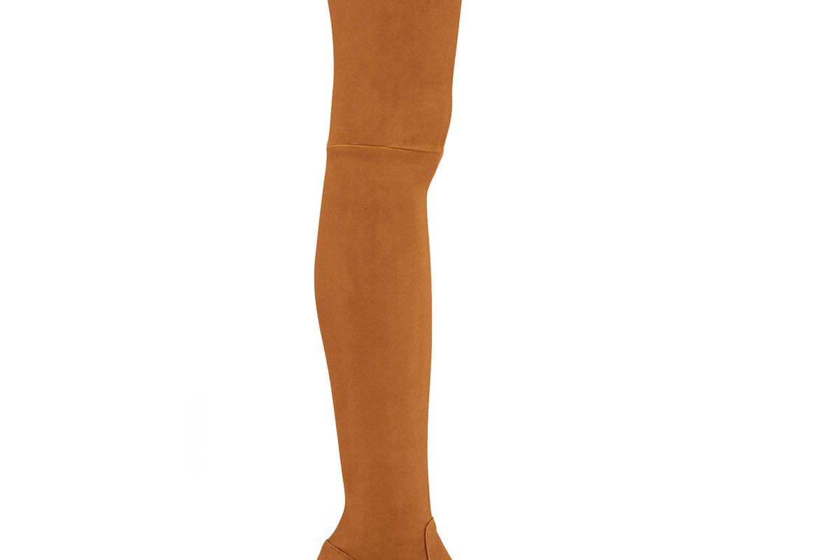 Fuisy Flat Suede Calfskin Thigh Boots