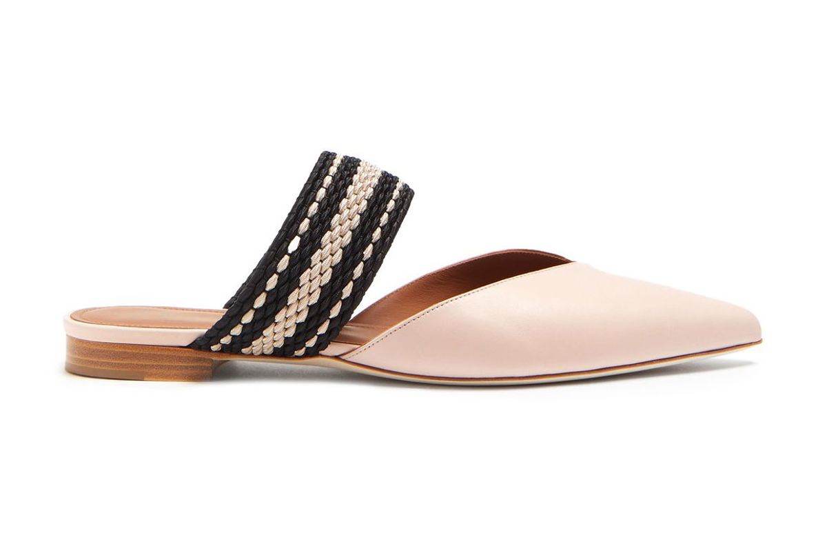 malone souliers roksanda hannah leather backless flats