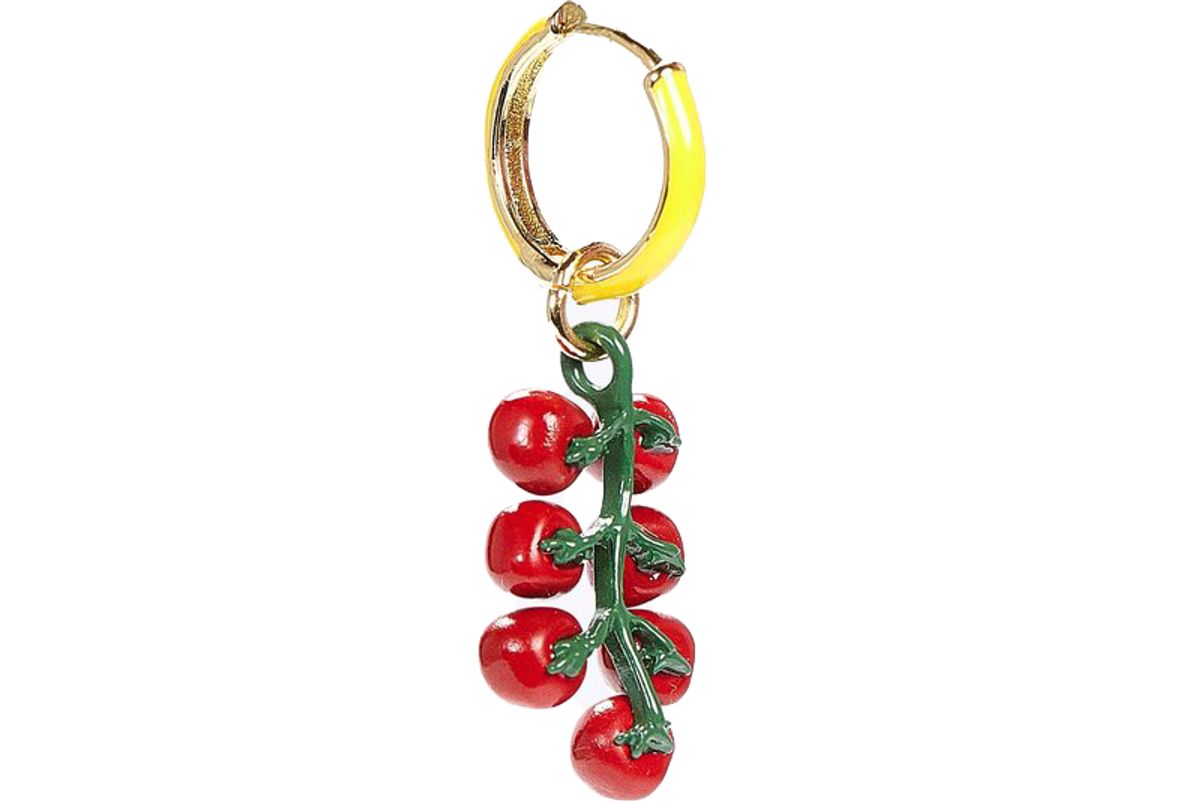 man repeller tomato earring