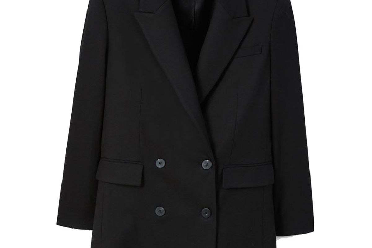Double-breasted structured blazer