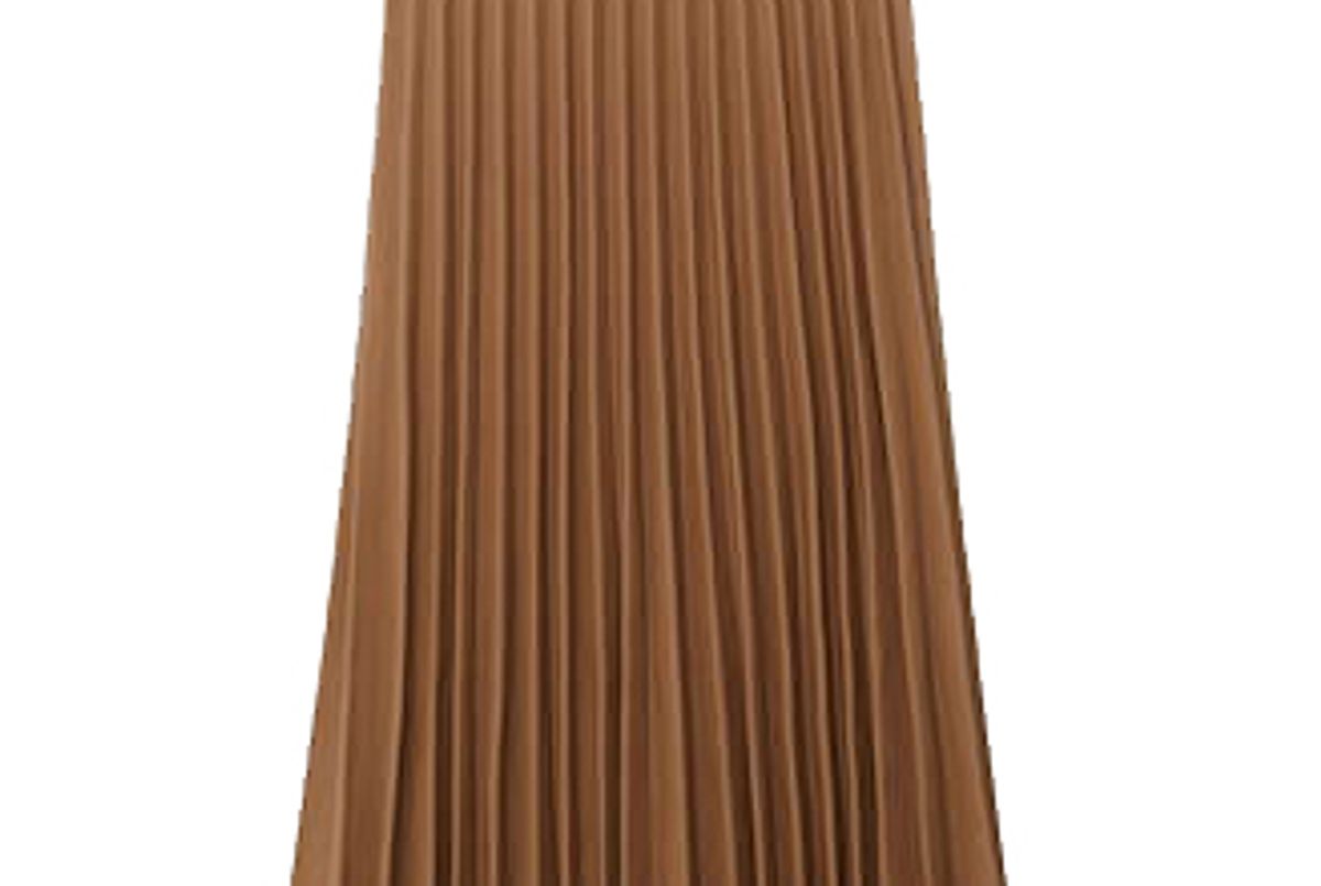 mango faux leather pleated skirt