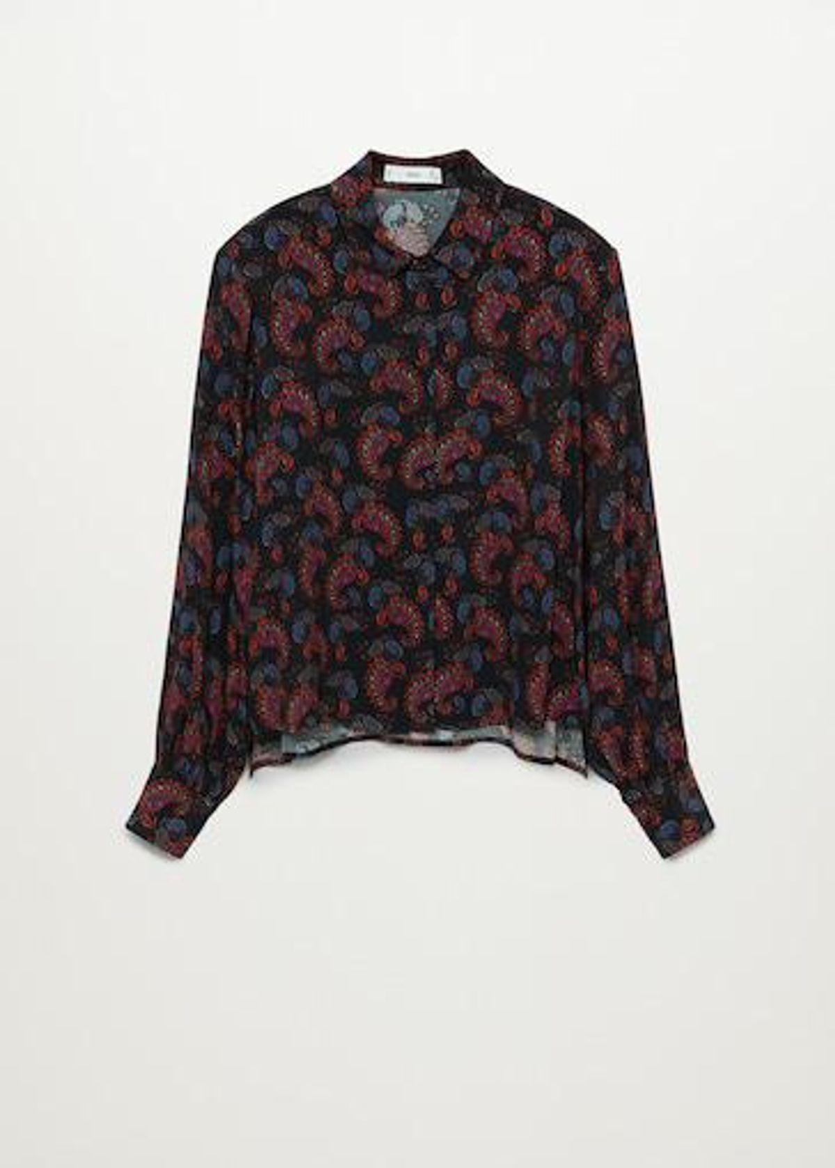 mango paisley print shirt