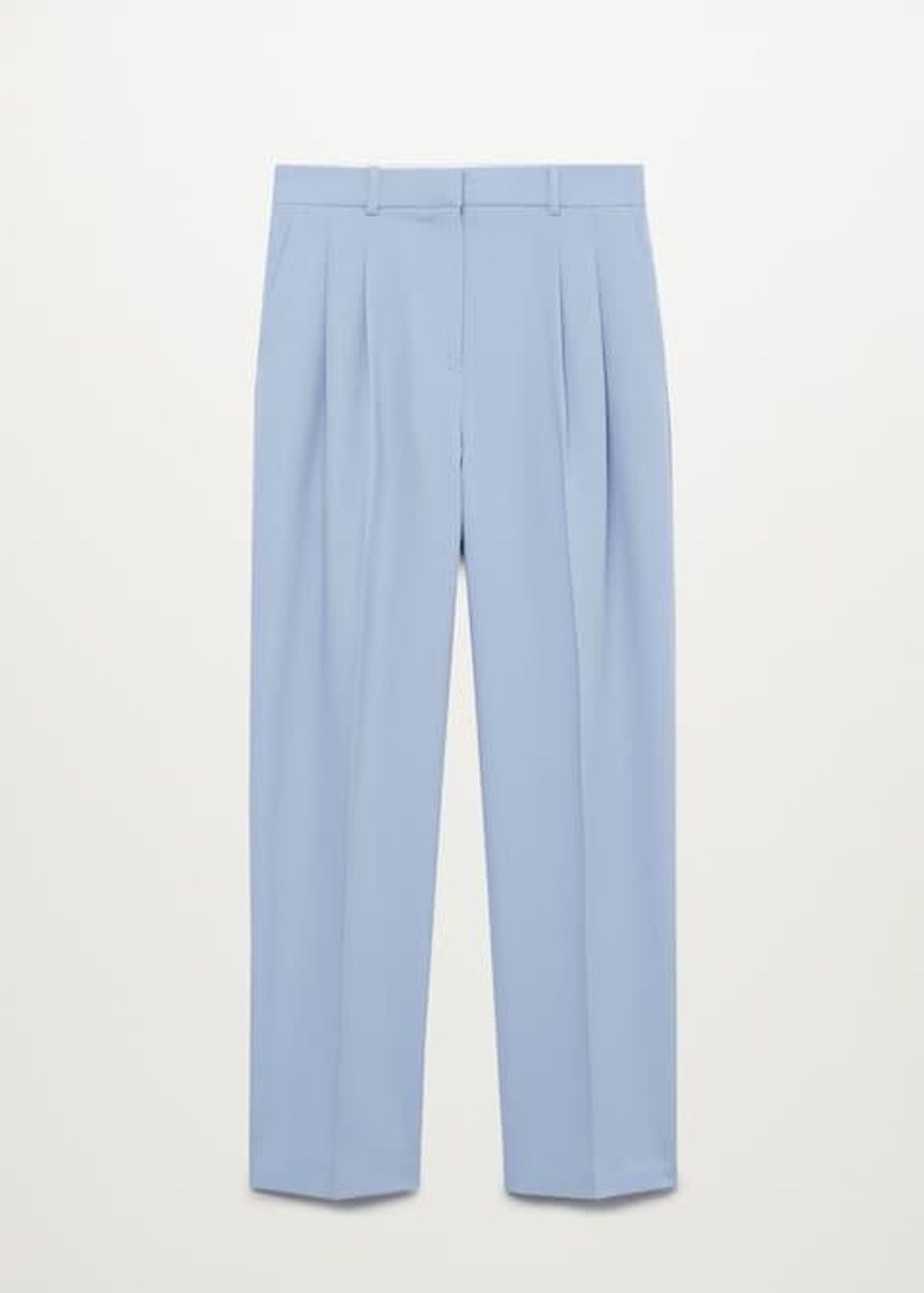 mango pleated suit pants