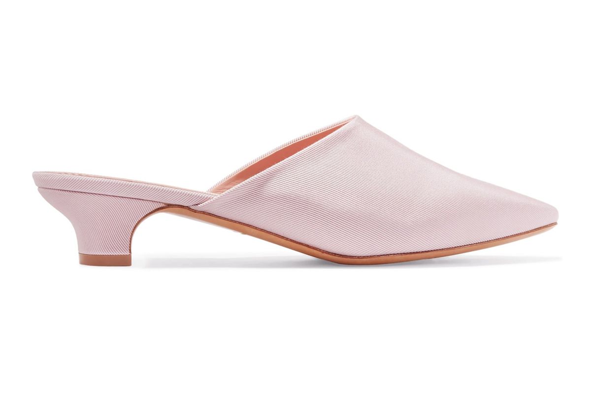 mansur gavriel elegant faille mules