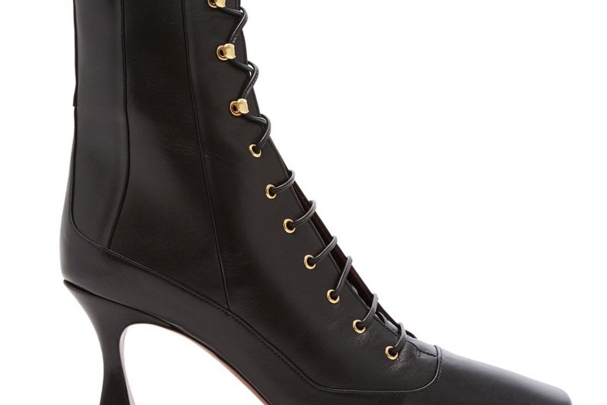 manu atelier duck lace up leather boots