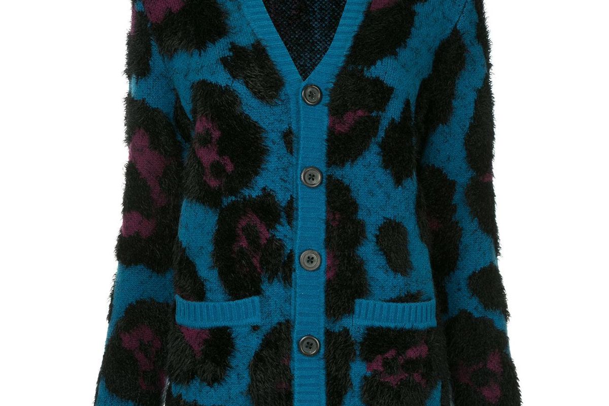 marc jacobs leopard cardigan