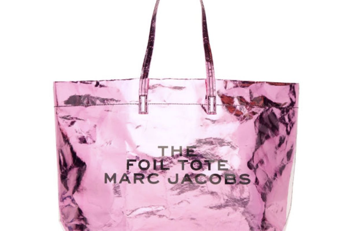marc jacobs pink foil tote