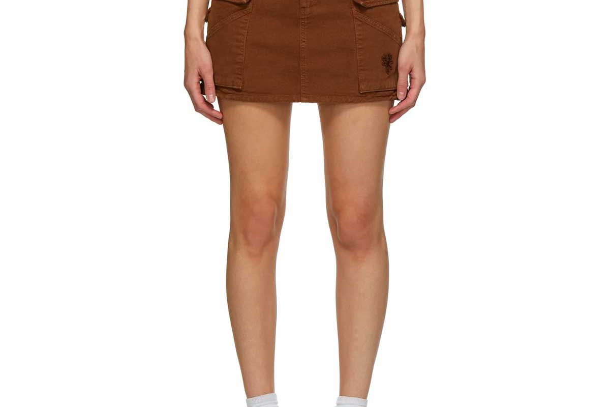 marc jacobs twill pocket skirt