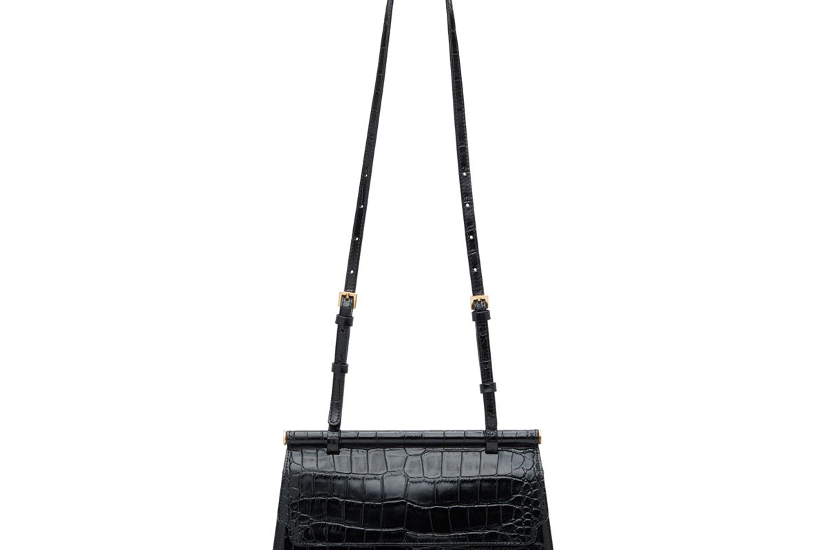 marge sherwood croc medium acco shoulder bag