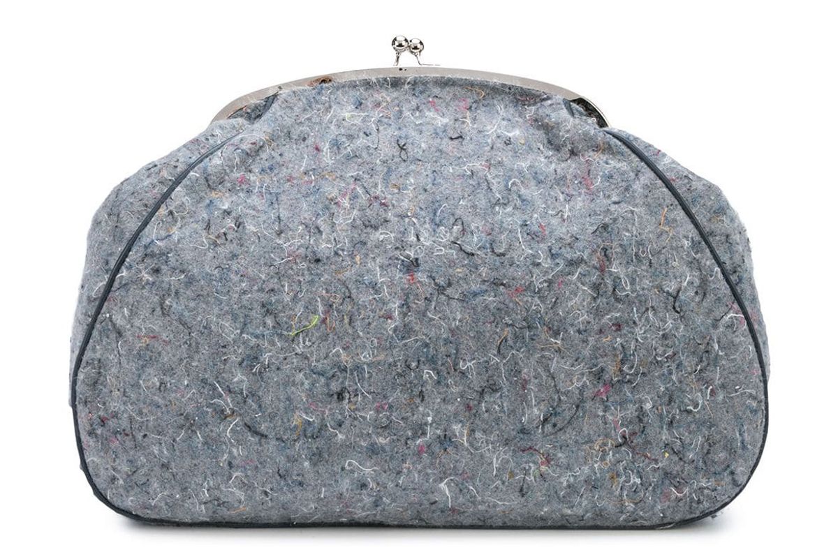 marina moscone oversized knitted clutch bag
