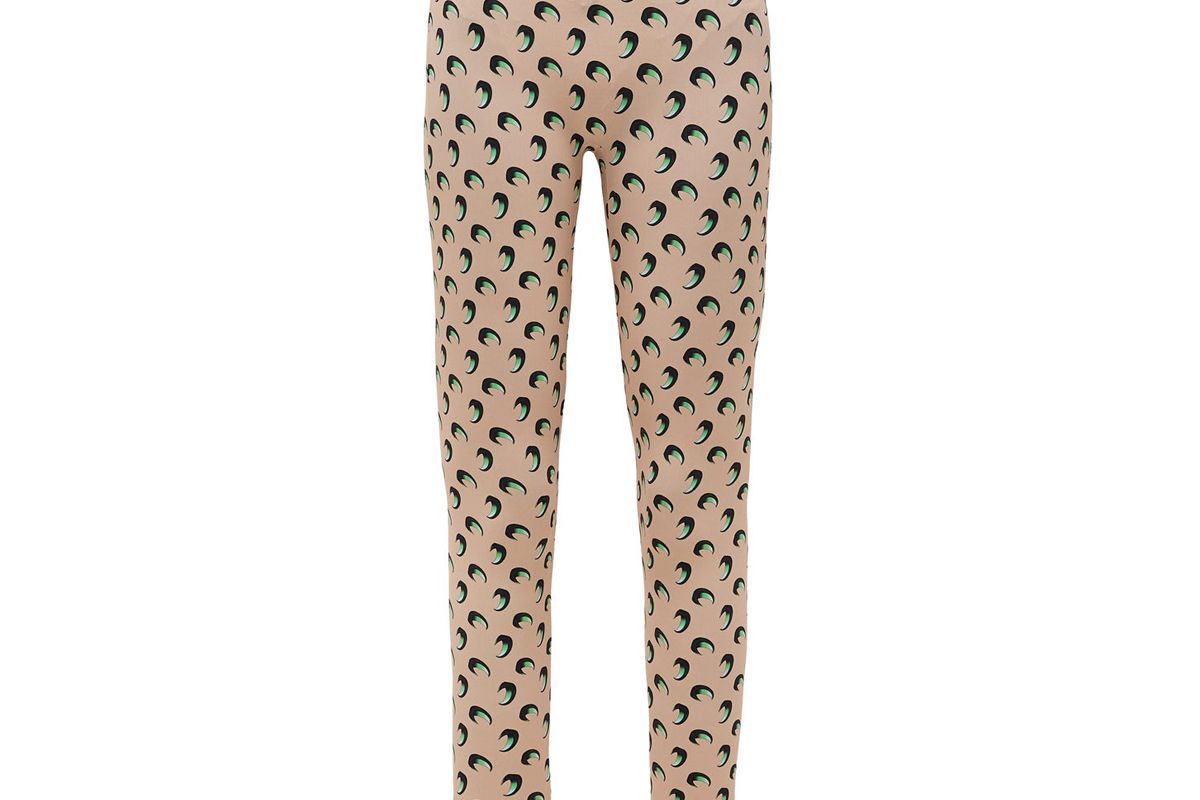 marine serre crescent moon print stretch jersey leggings