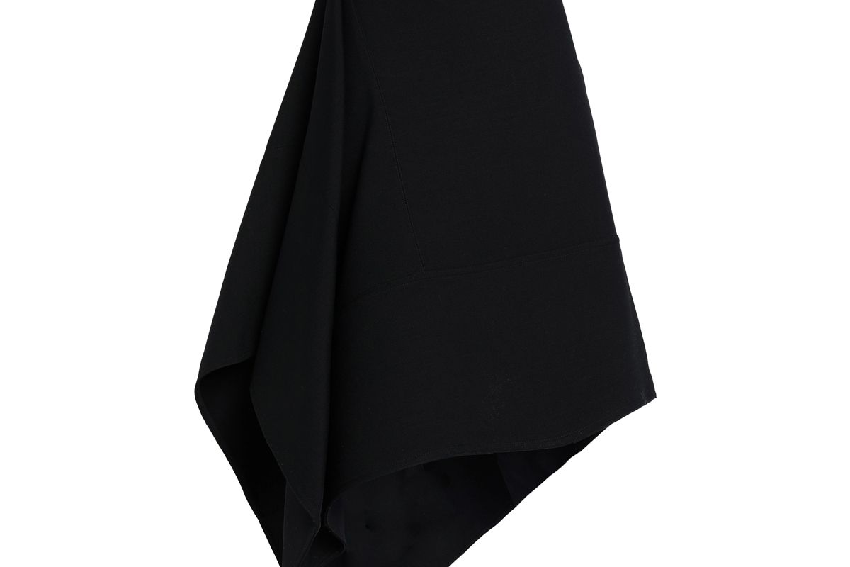 marni asymmetric wool crepe skirt