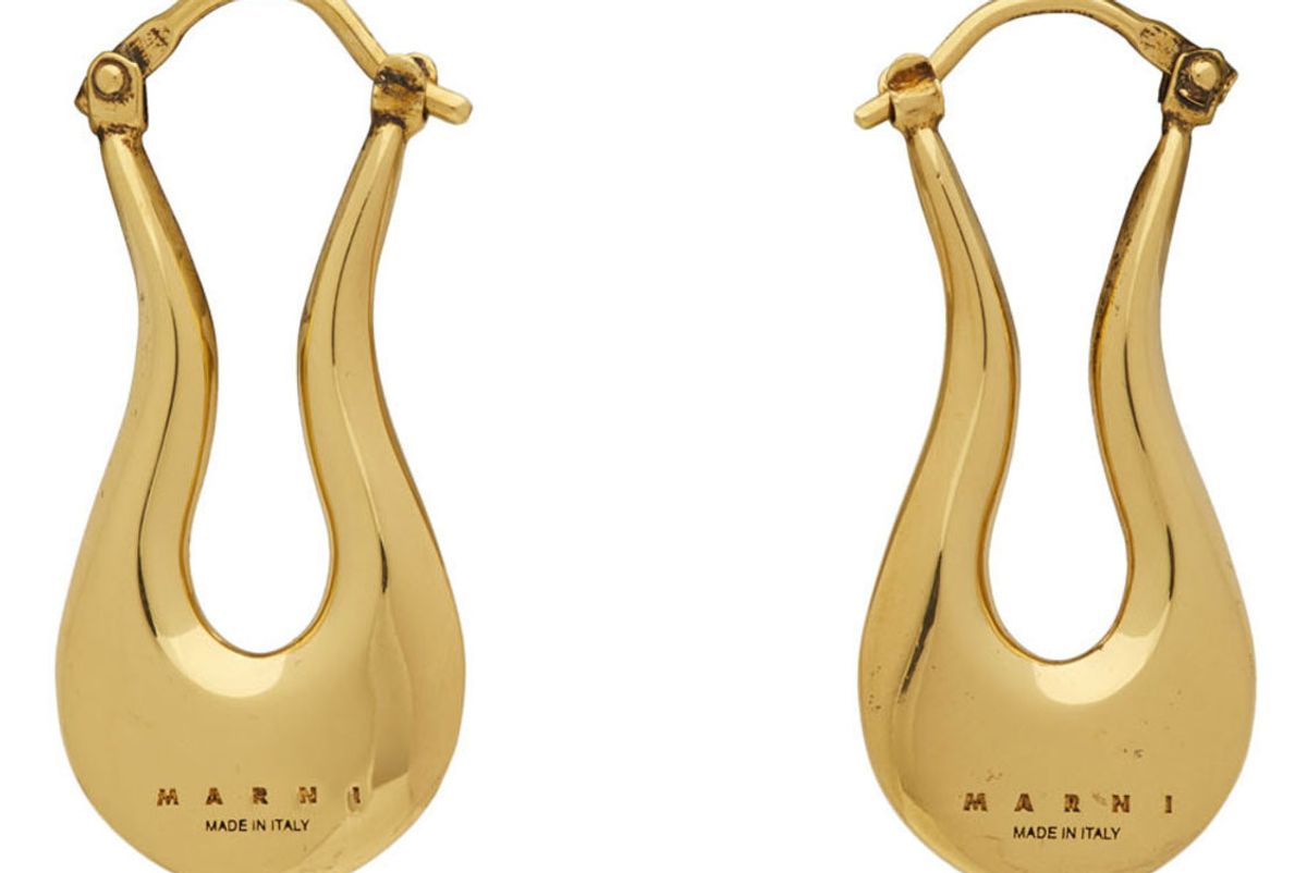 marni blow up harp earrings