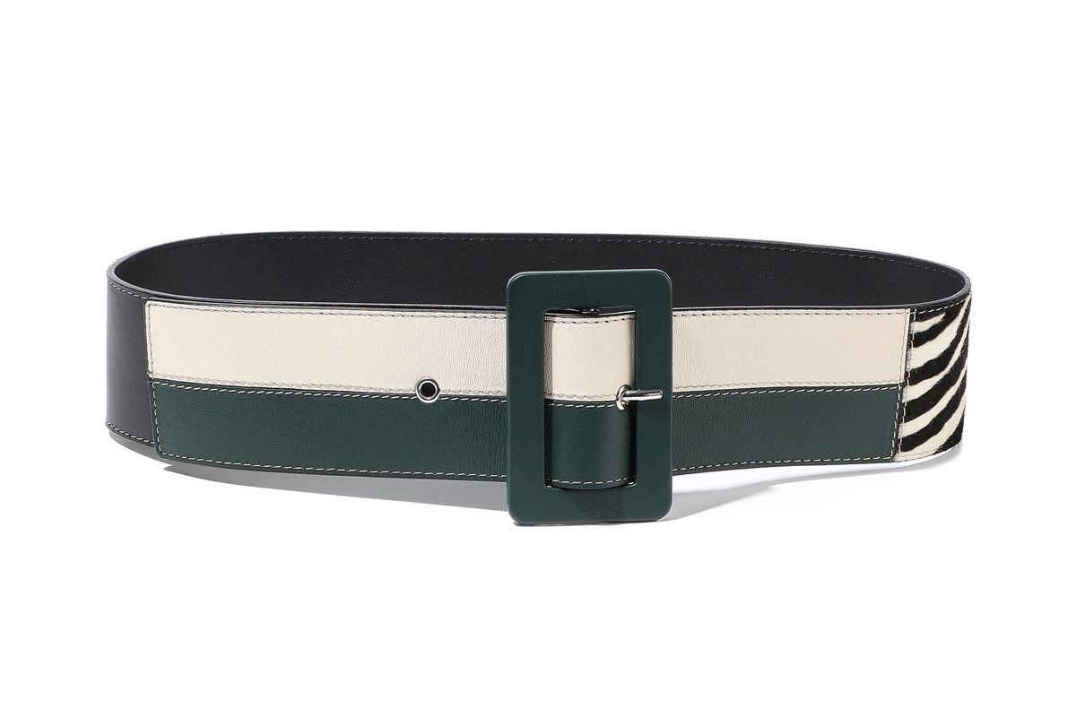 marni calf half and leather belt