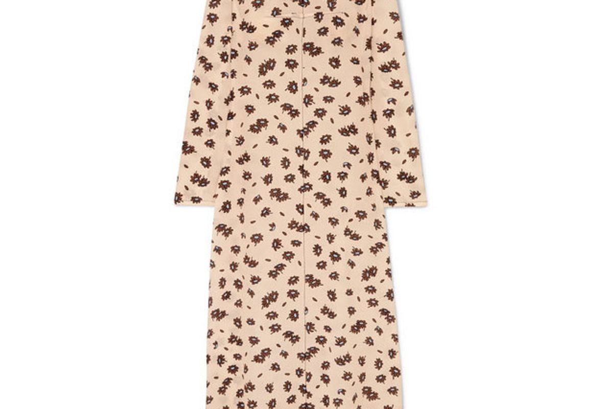 marni floral print silk blend crepe maxi dress