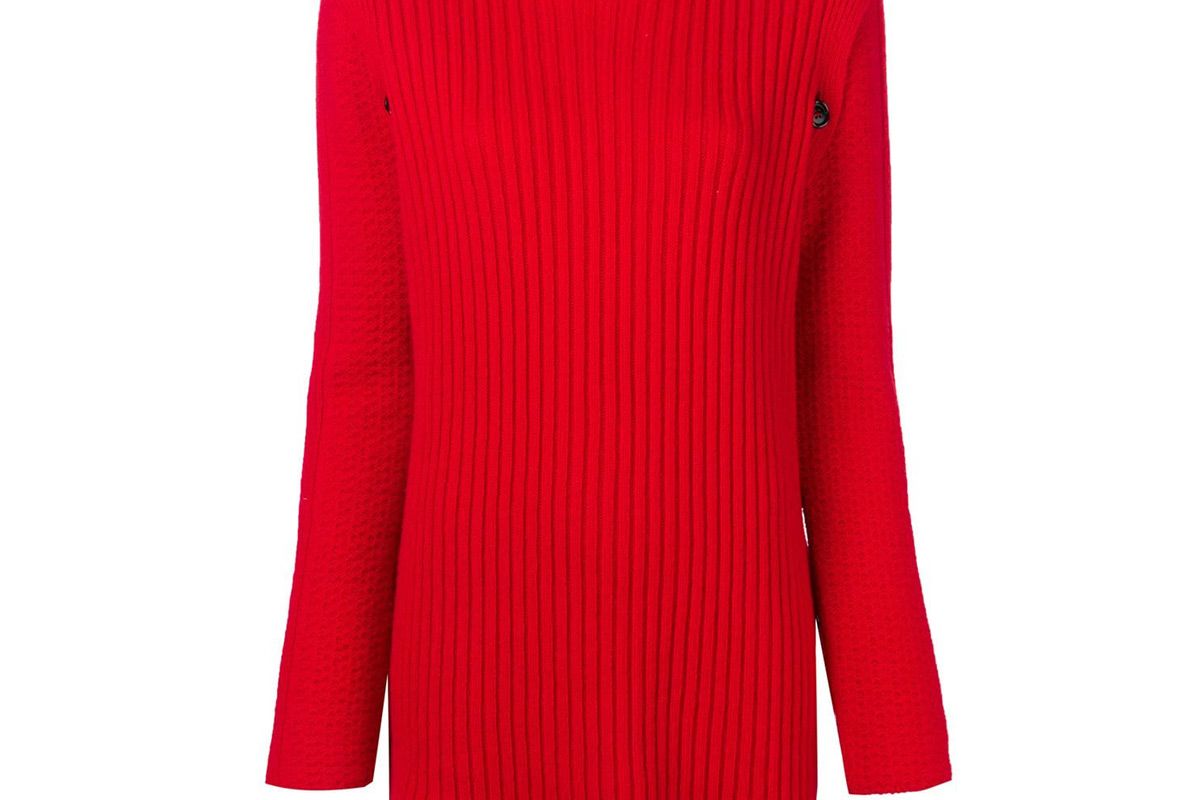 marni long rip sweater