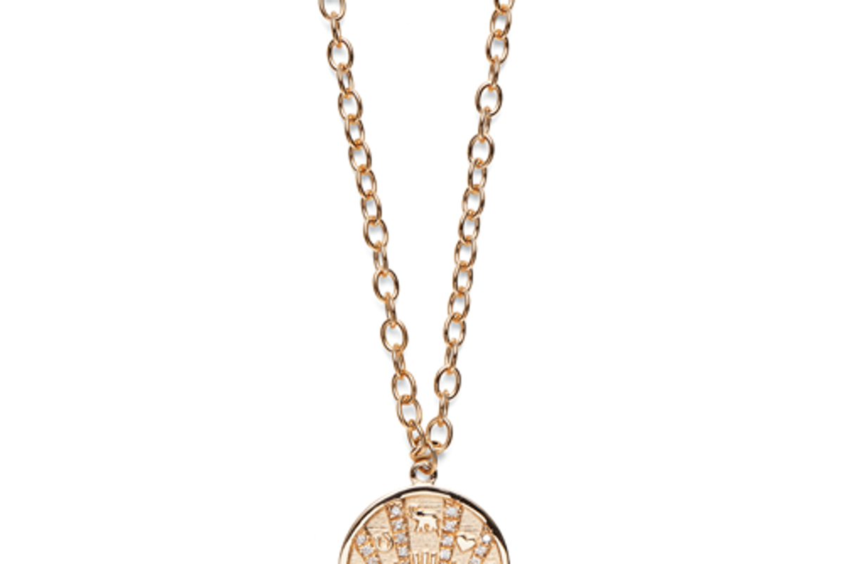 maro laz talisman coin necklace