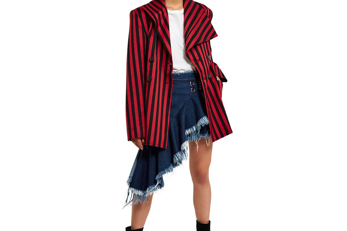 Striped Oversized Blazer