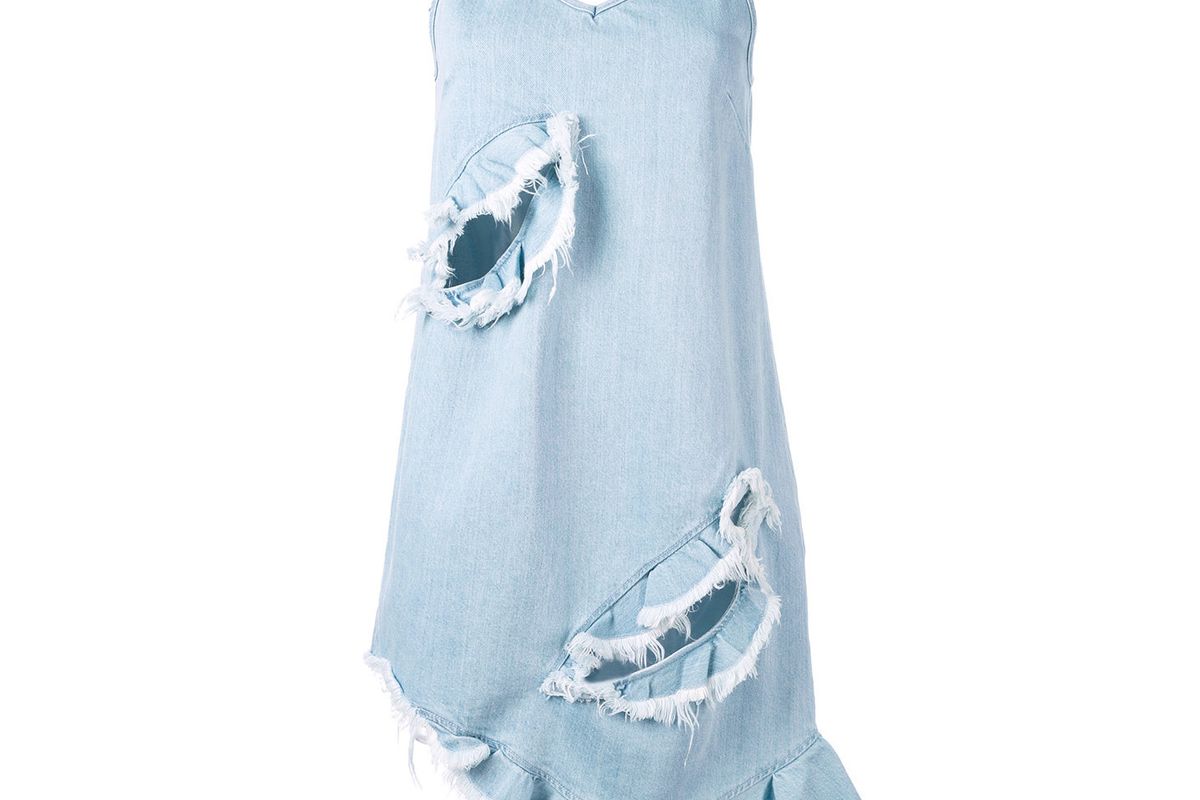 Denim Asymmetric Dress