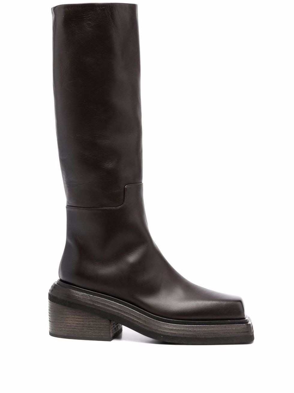 Marsell Cassetto Leather Knee-High Boots