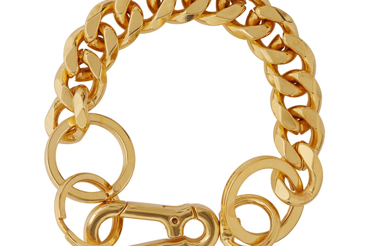 martine ali ssense exclusive gold cuban link bracelet