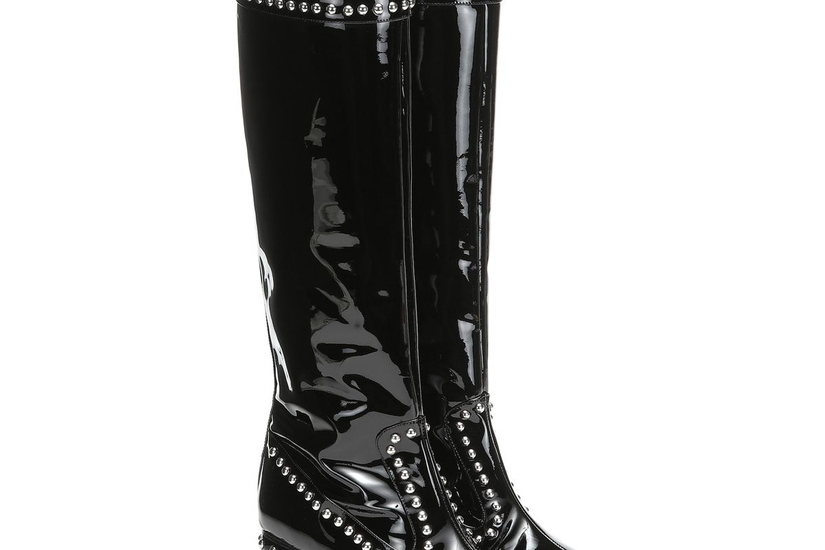 maryam nassir zadeh kiki patent leather knee high boots