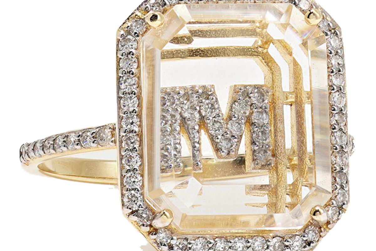 mateo 14 karat gold crystal and diamond ring