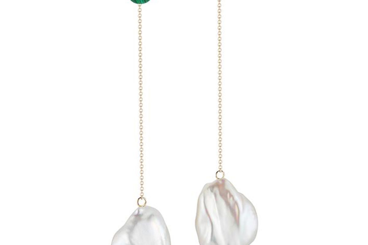 mateo ny duality pearl and malachite danglers