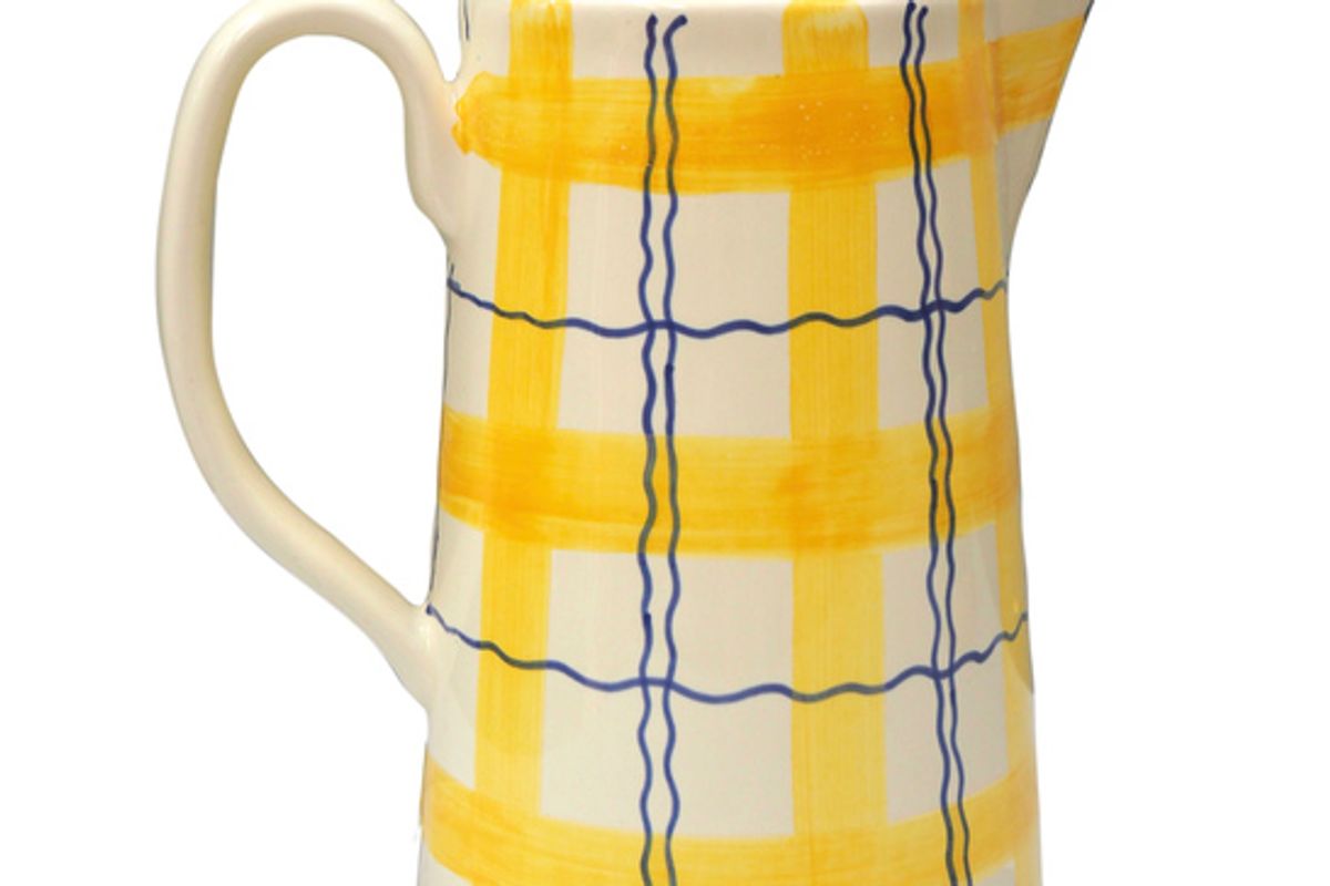 matilda goad tartan squiggle jug