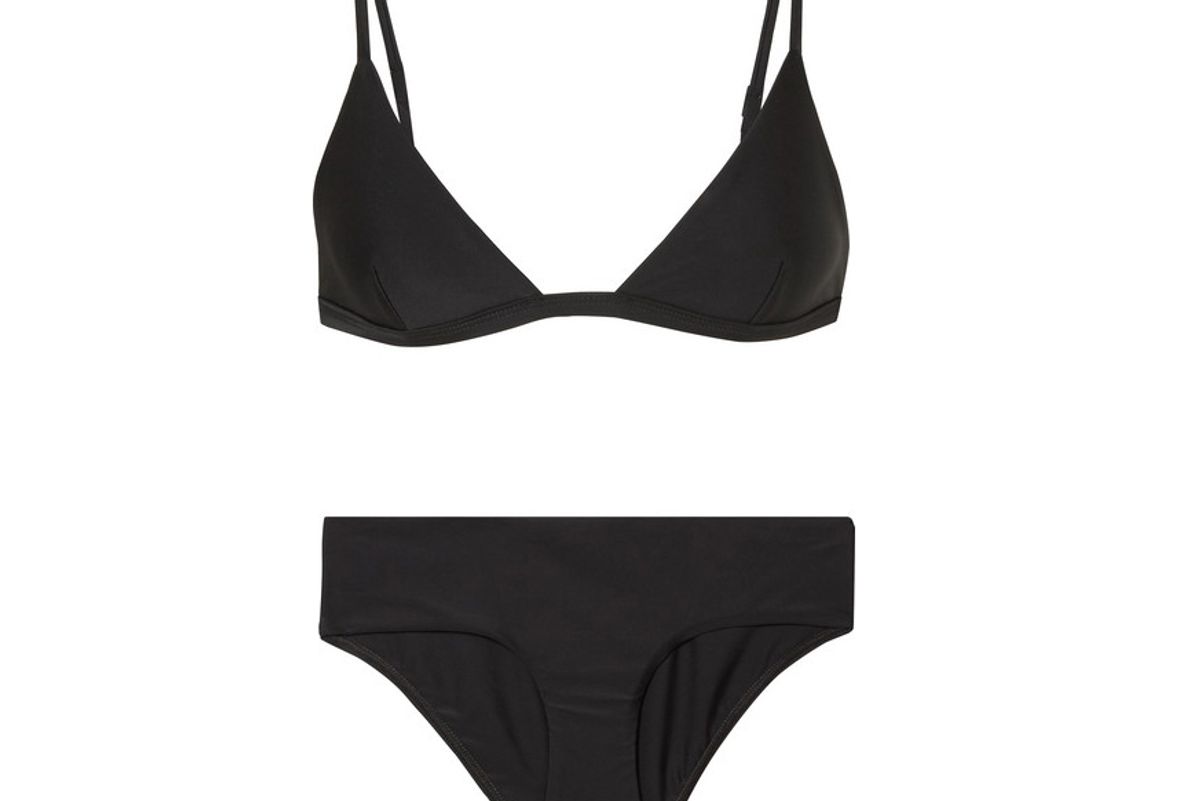 matteau petite triangle bikini top and boy briefs