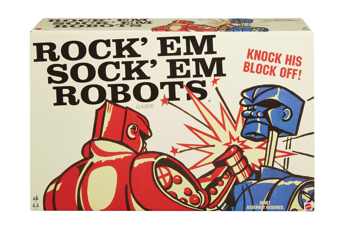 mattel rock em sock em robots board game