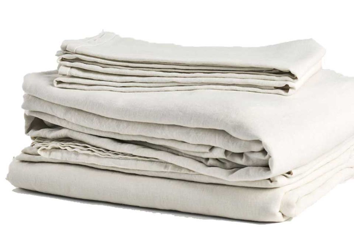 matteo vintage linen sheet set