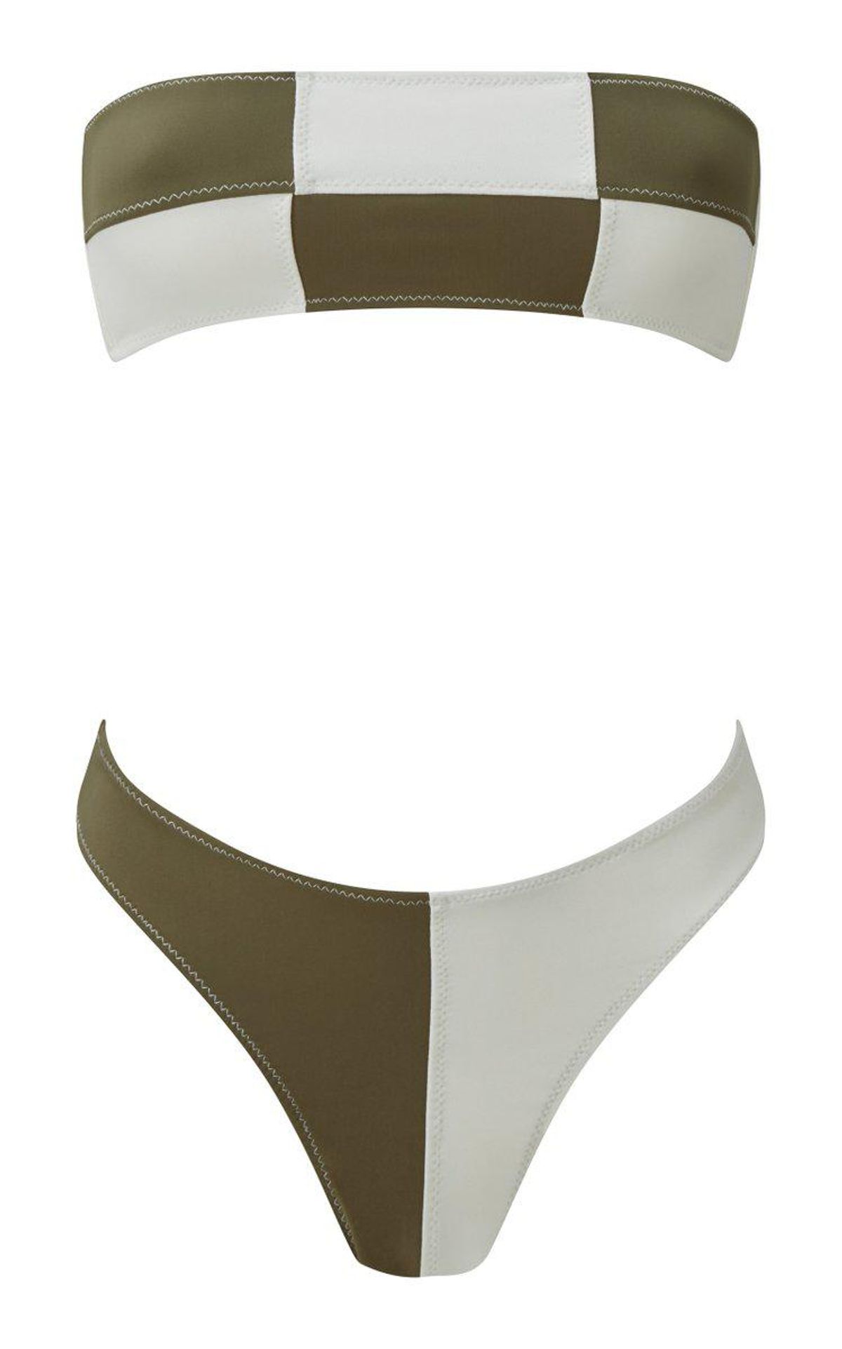 matthew burch daria colorblocked bandeau bikini