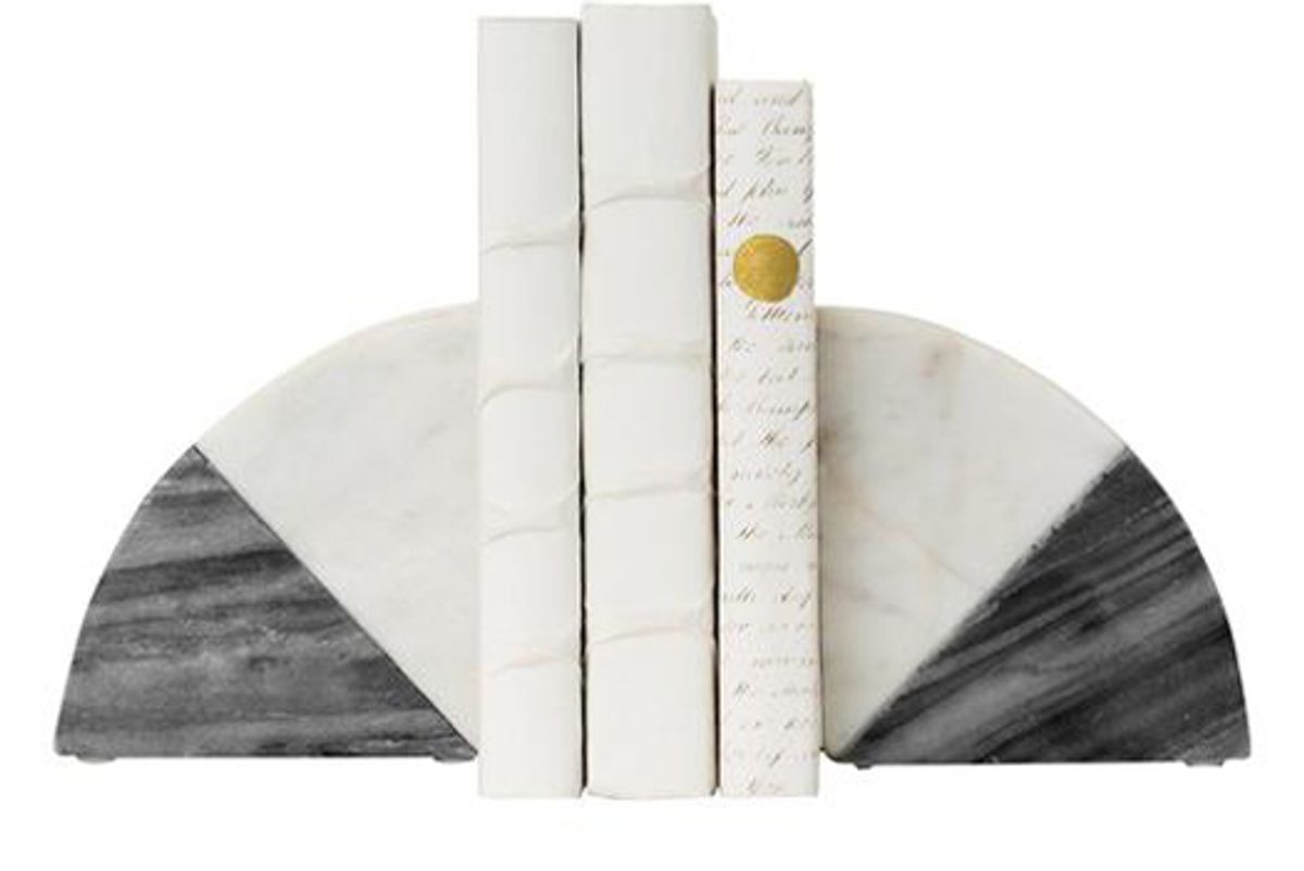 mcgee and co duotone marble bookends set of 2