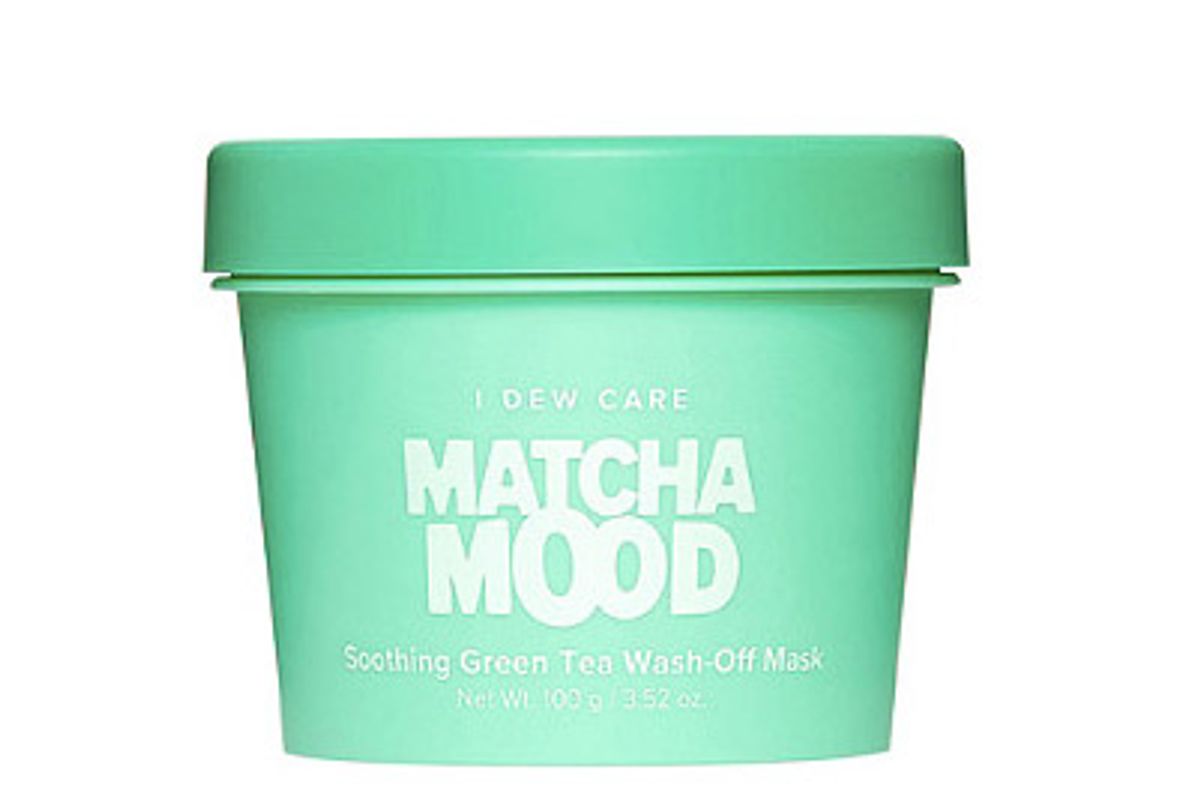 memebox i dew care matcha mood soothing green tea wash off mask