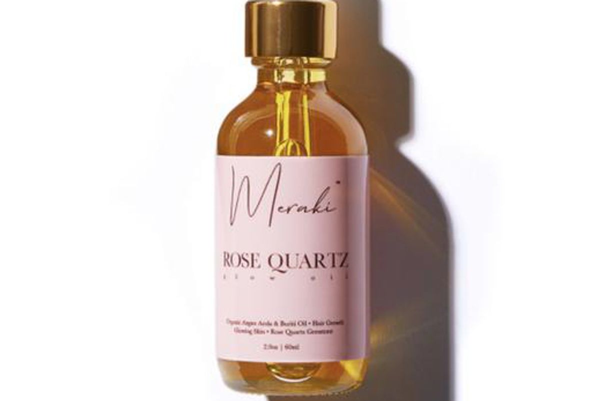 meraki rose quartz multi purpose glow oil