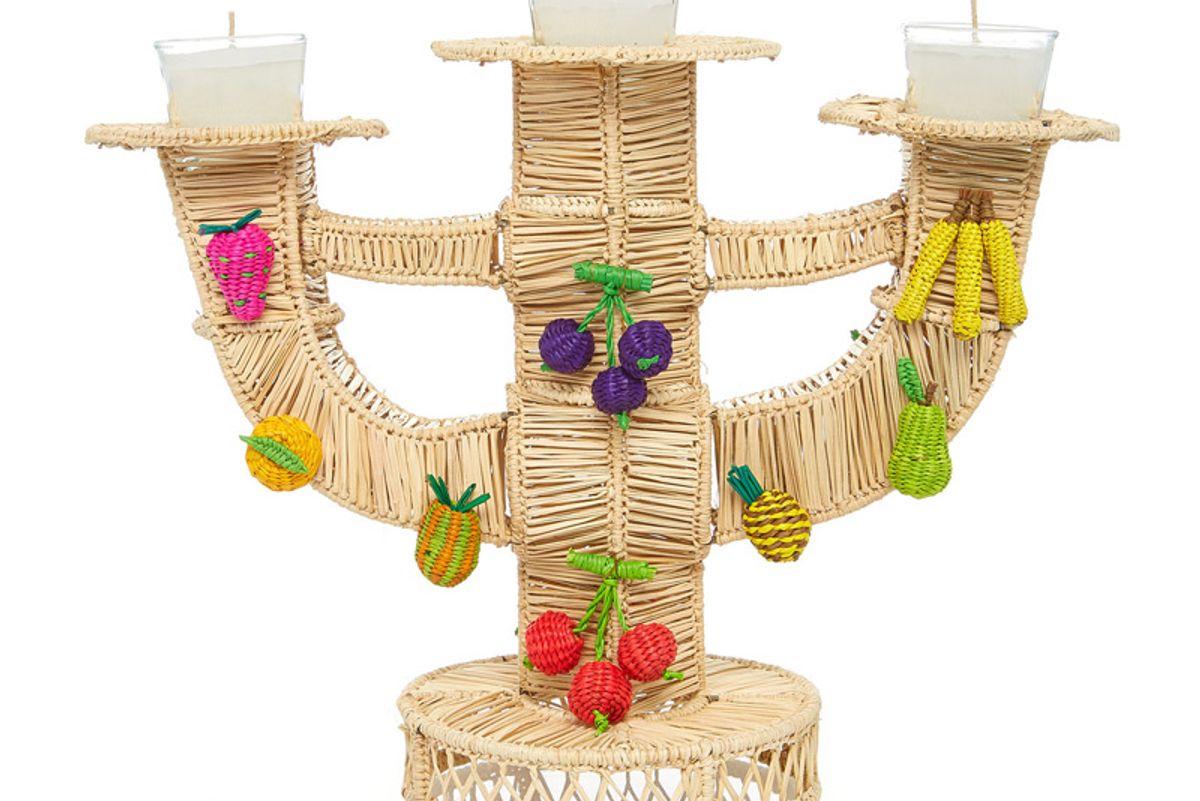 mercedes salazar raffia candlestick