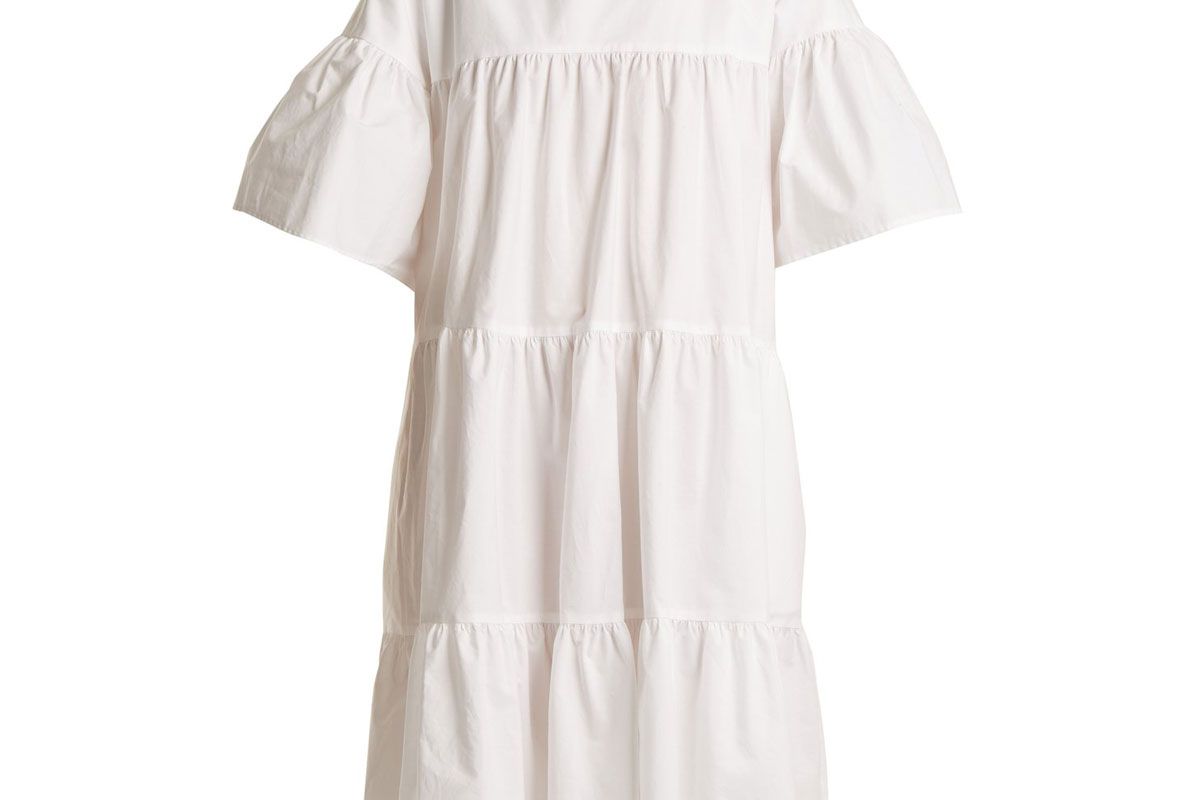 merlette st germain gathered cotton dress