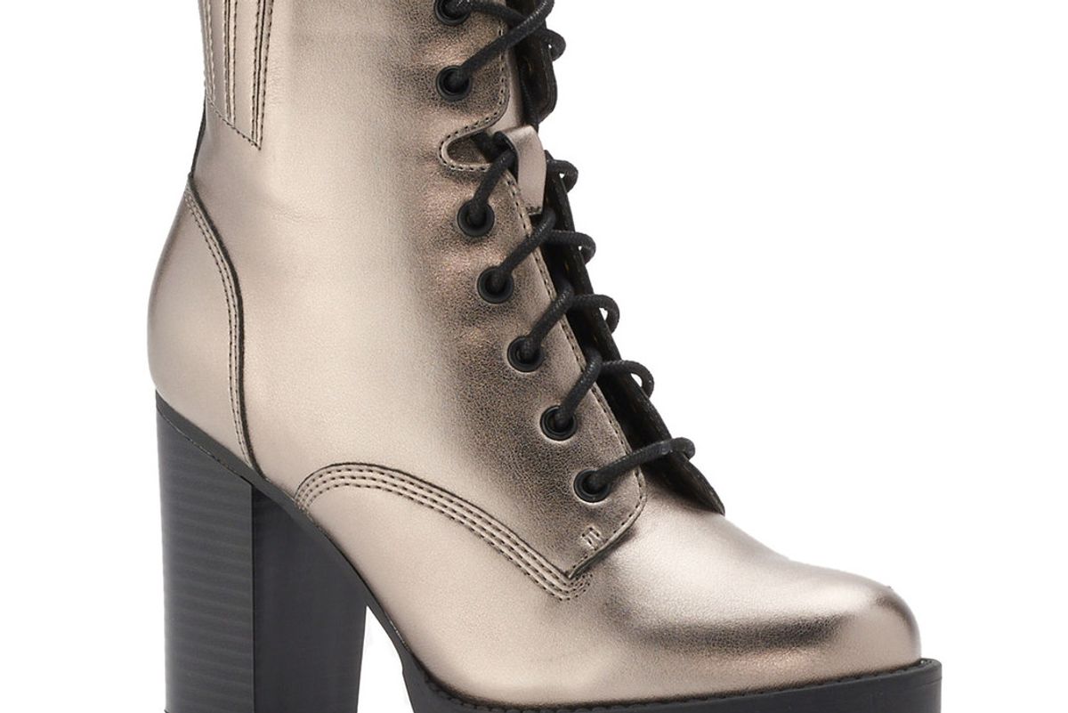 Josiee Women's High Heel Combat Boots