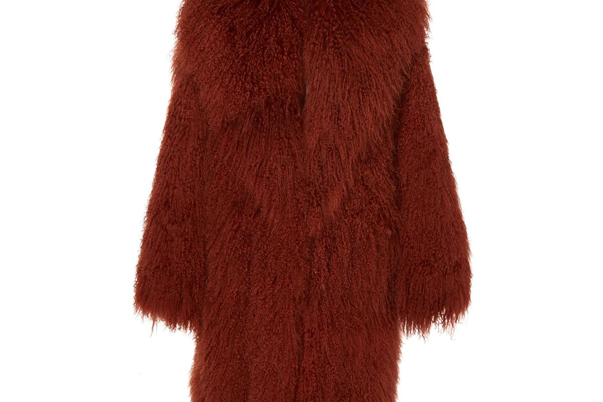 michael kors collection mongolian coat