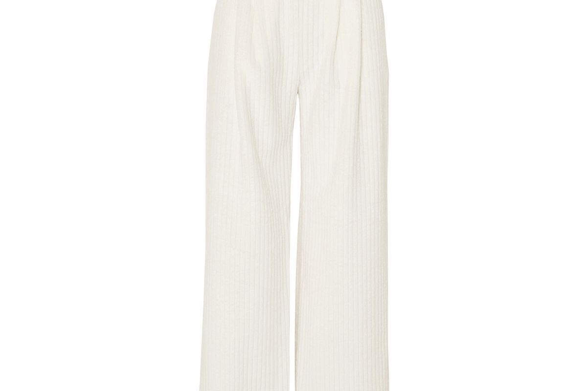 michael lo sordo cotton corduroy wide leg pants