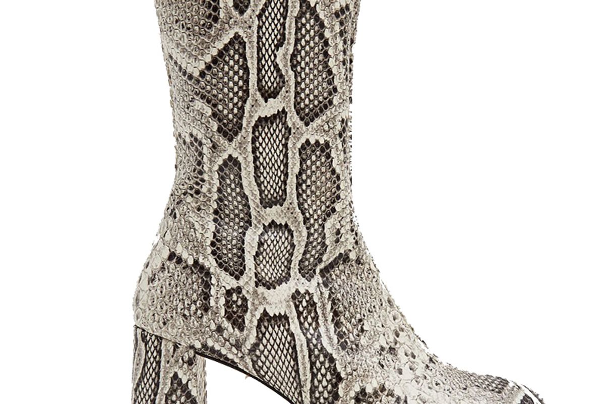 miista carlota leather boot in snake multi