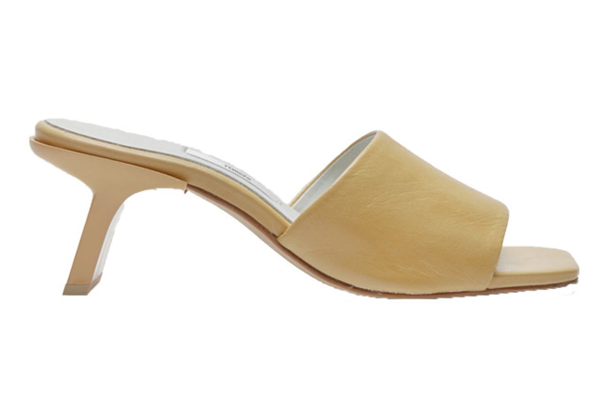 miista gabriella parmesan yellow leather mules