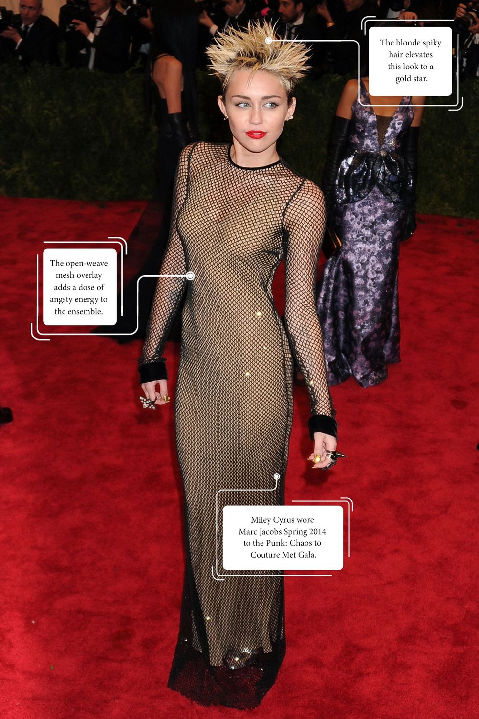 Miley Cyrus in 2013 Met Gala