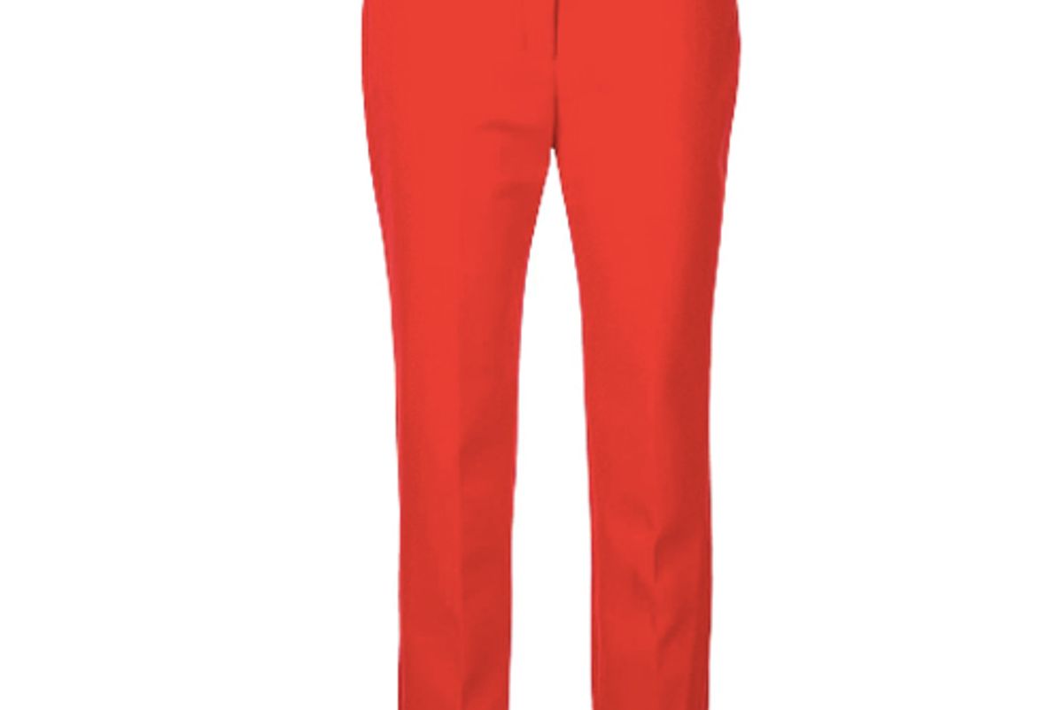 milly straight leg suit trousers