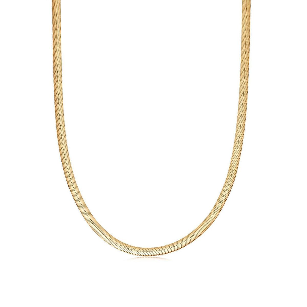 missoma flat snake chain necklace