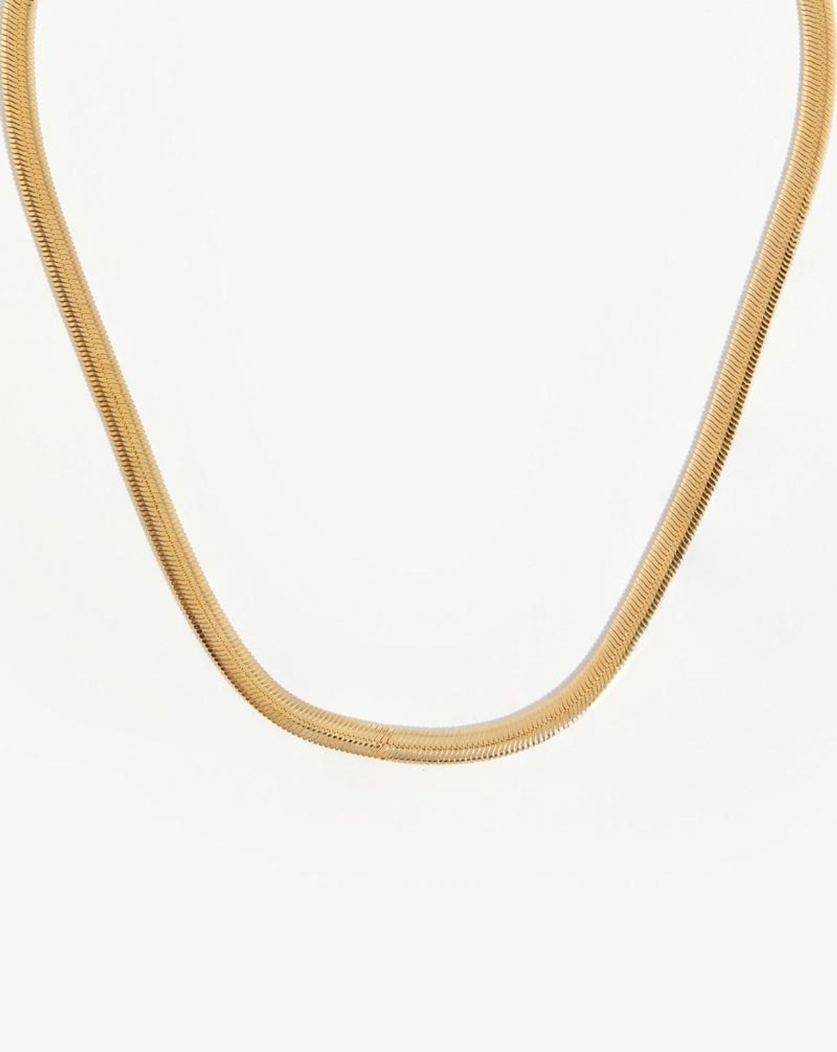 missoma flat snake chain necklace 