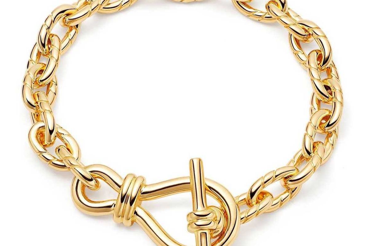 missoma gold twisted link t bar chain bracelet